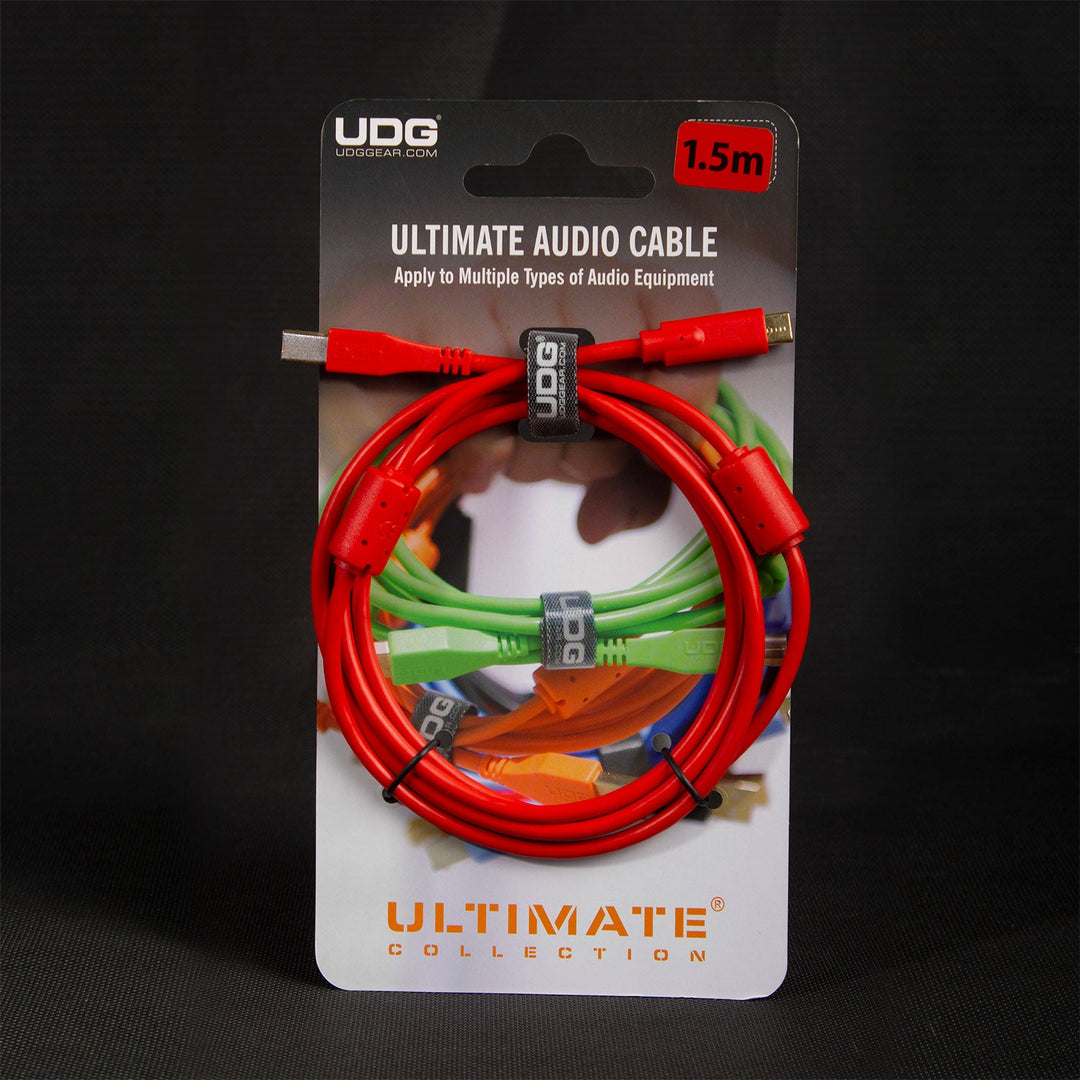 UDG Ultimate Audio-kabel USB 2.0 C-B Rød Rett 1,5m