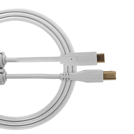 UDG Ultimate Audio-kabel USB 2.0 C-B Hvit Rett 1,5m