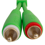 UDG Ultimate Audio-kabelsett RCA - RCA Grønn Rett 1,5m