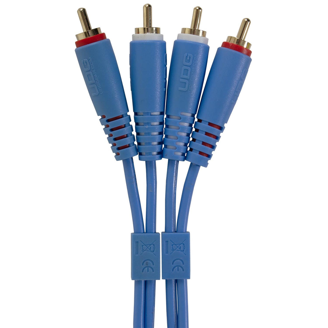 UDG Ultimate Audio-kabelsett RCA - RCA Blå Rett 3m