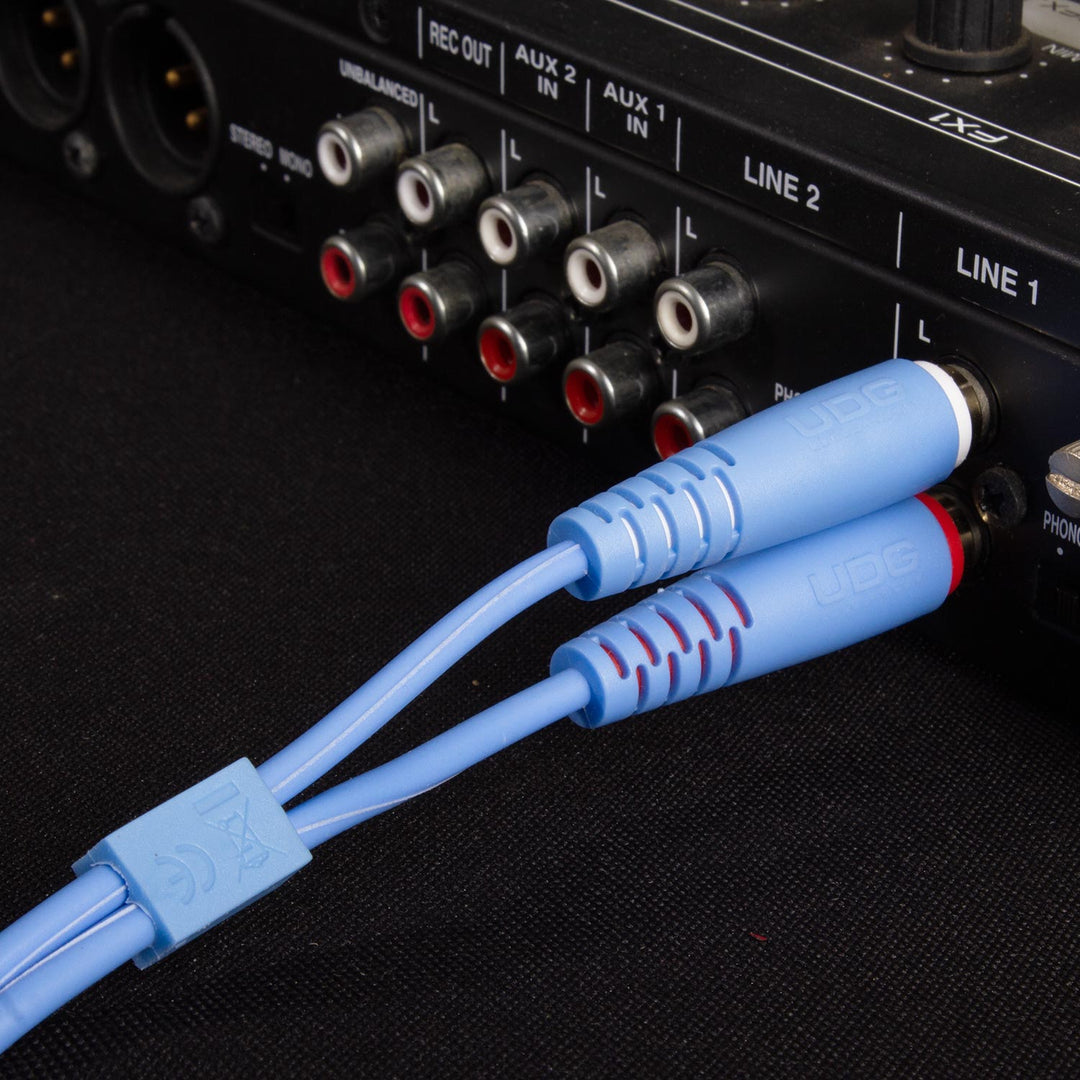 UDG Ultimate Audio-kabelsett RCA - RCA Blå Rett 1,5m