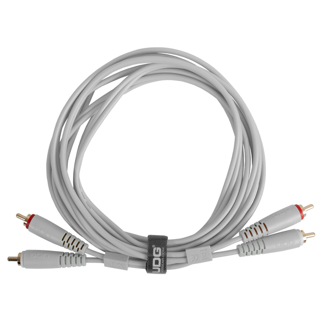 UDG Ultimate Audio-kabelsett RCA - RCA Hvit Rett 1,5m