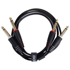 UDG Ultimate Audio Cable Set 1/4'' Jack-1/4'' Jack svart rett 1,5m
