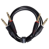 UDG Ultimate Audio Cable Set 1/4'' Jack-1/4'' Jack svart rett 1,5m