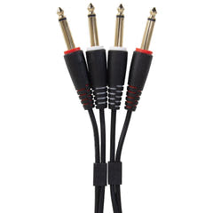 UDG Ultimate Audio Cable Set 1/4'' Jack-1/4'' Jack svart rett 1,5m