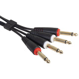 UDG Ultimate Audio Cable Set 1/4'' Jack-1/4'' Jack svart rett 3m