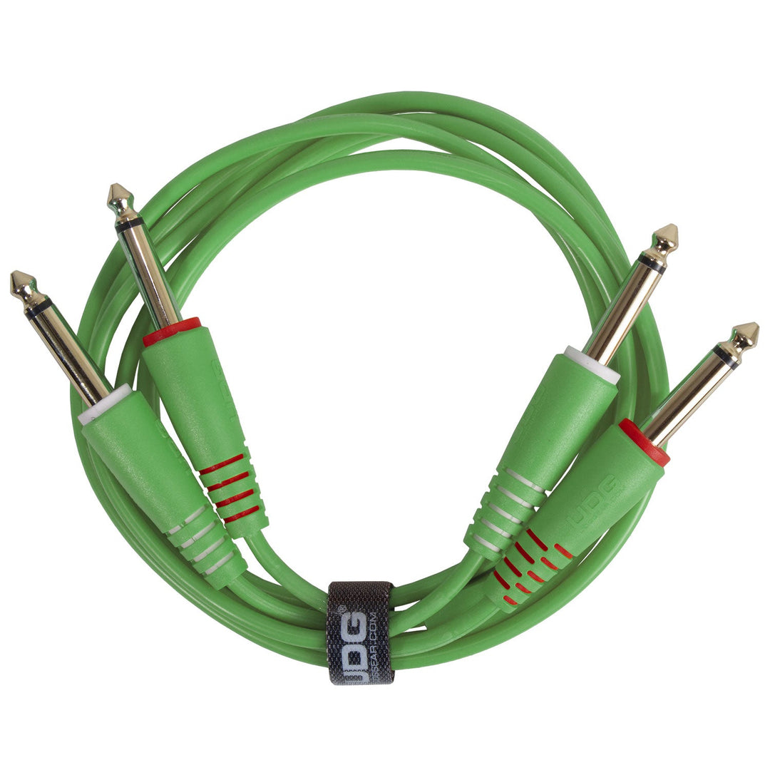 UDG Ultimate Audio Cable Set 1/4'' Jack-1/4'' Jack grønn rett 1,5m
