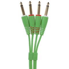 UDG Ultimate Audio Cable Set 1/4'' Jack-1/4'' Jack grønn rett 1,5m