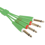 UDG Ultimate Audio Cable Set 1/4'' Jack-1/4'' Jack grønn rett 3m