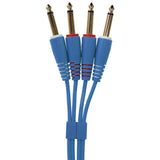 UDG Ultimate Audio Cable Set 1/4'' Jack-1/4'' Jack blå rett 1,5m