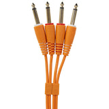 UDG Ultimate Audio Cable Set 1/4'' Jack-1/4'' Jack oransje rett 3m
