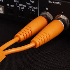 UDG Ultimate Audio Cable Set 1/4'' Jack-1/4'' Jack oransje rett 3m