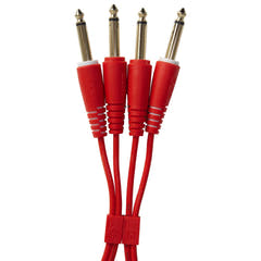 UDG Ultimate Audio Cable Set 1/4'' Jack-1/4'' Jack rød rett 1,5m