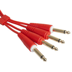 UDG Ultimate Audio Cable Set 1/4'' Jack-1/4'' Jack rød rett 1,5m