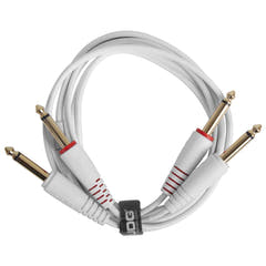 UDG Ultimate Audio Cable Set 1/4'' Jack-1/4'' Jack hvit rett 3m