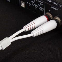 UDG Ultimate Audio Cable Set 1/4'' Jack-1/4'' Jack hvit rett 1,5m