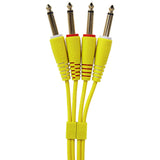 UDG Ultimate Audio Cable Set 1/4'' Jack-1/4'' Jack gul rett 1,5m