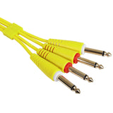 UDG Ultimate Audio Cable Set 1/4'' Jack-1/4'' Jack gul rett 3m