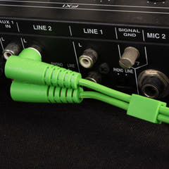 UDG Ultimate Audio-kabelsett RCA Rett-RCA Vinklet Grønn 3m