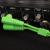 UDG Ultimate Audio-kabelsett RCA Rett-RCA Vinklet Grønn 3m