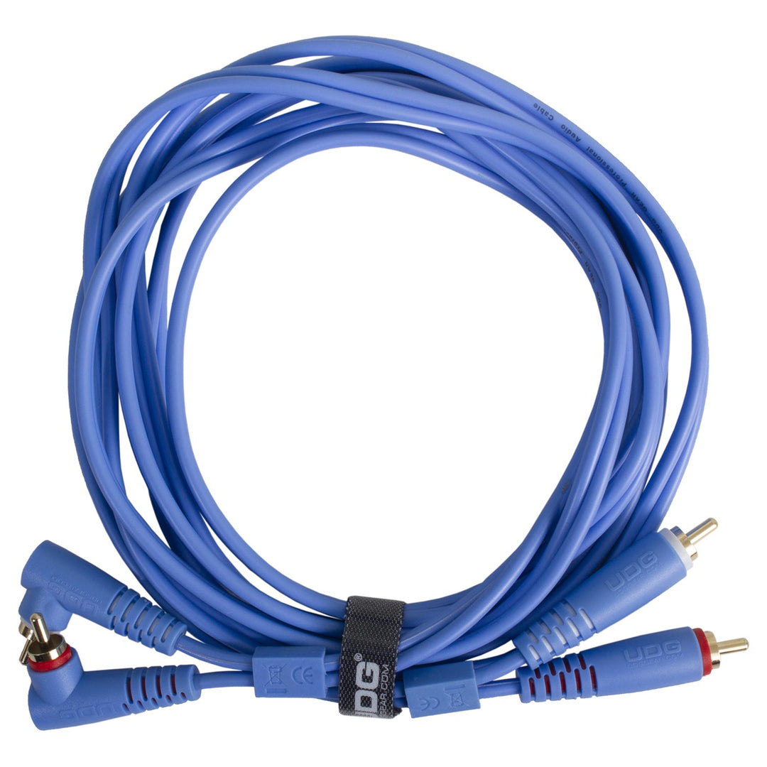 UDG Ultimate Audio-kabelsett RCA Rett-RCA Vinklet Blå 3m
