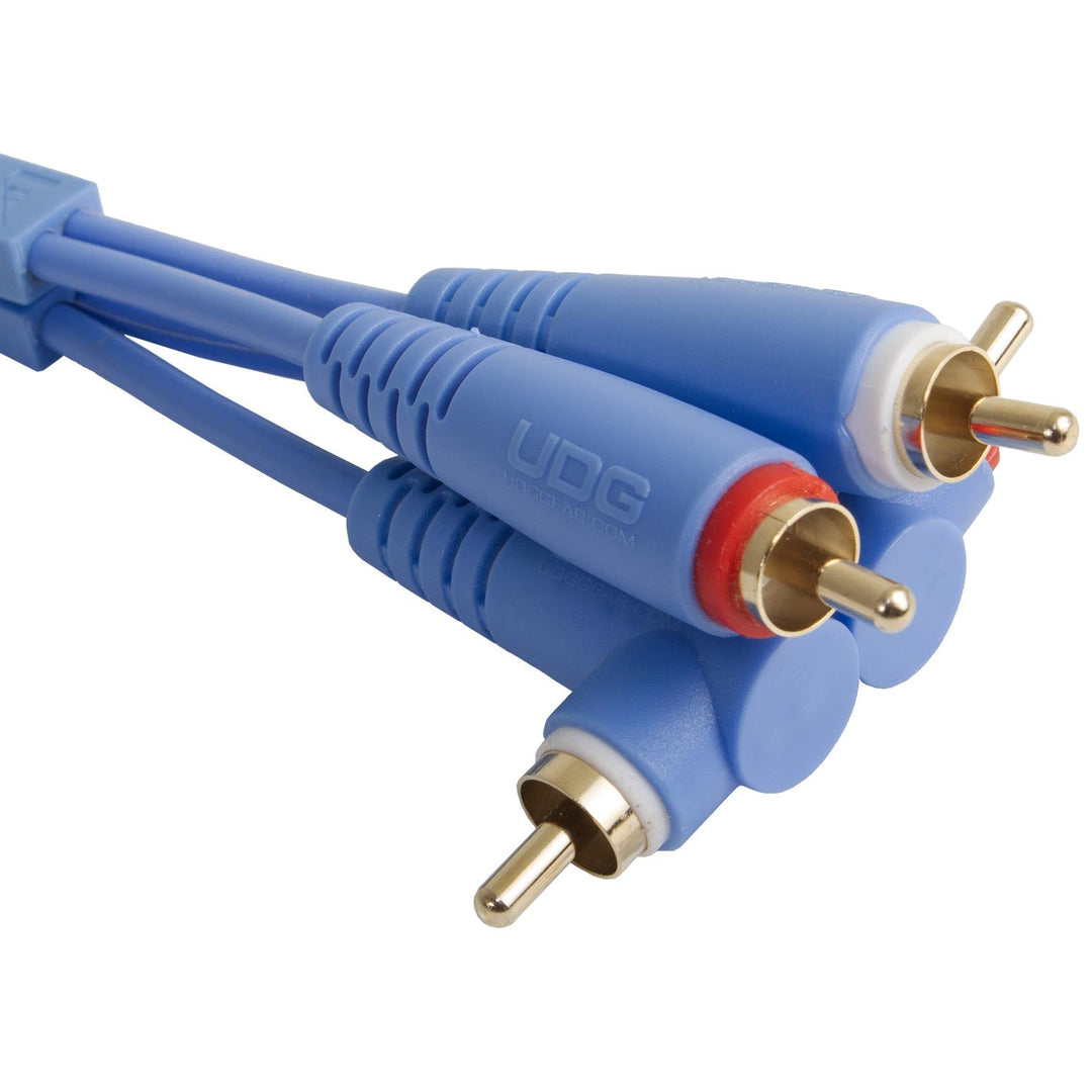 UDG Ultimate Audio-kabelsett RCA Rett-RCA Vinklet Blå 3m