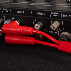UDG Ultimate Audio-kabelsett RCA Rett-RCA Vinklet Rød 3m
