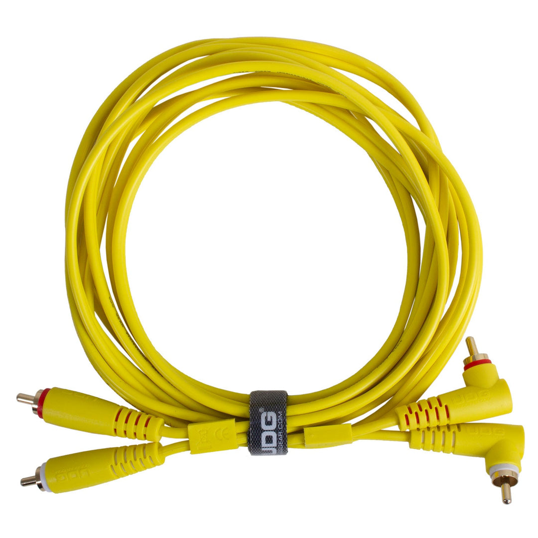 UDG Ultimate Audio-kabelsett RCA Rett-RCA Vinklet Gul 3m