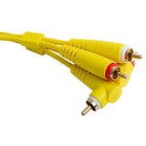 UDG Ultimate Audio-kabelsett RCA Rett-RCA Vinklet Gul 3m
