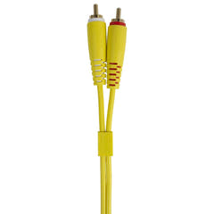 UDG Ultimate Audio-kabelsett RCA Rett-RCA Vinklet Gul 3m
