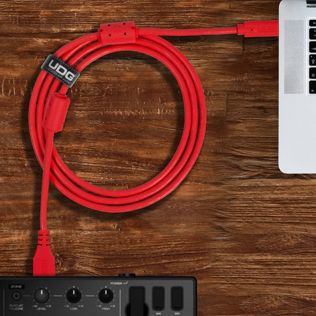UDG Ultimate Cable USB 3.2 C-A Rød Rett 1,5m