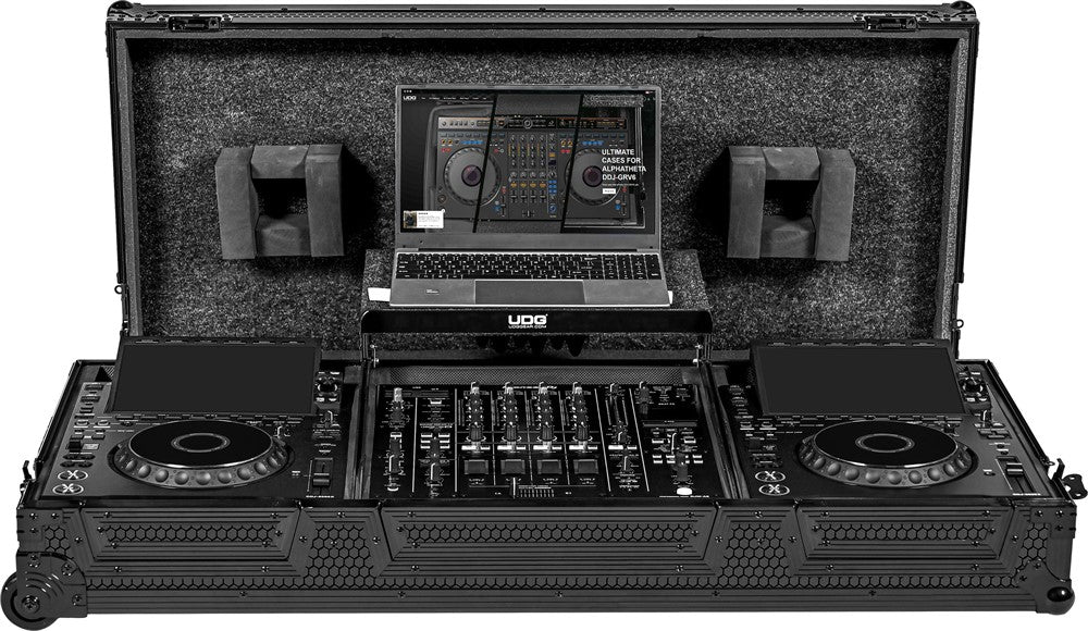UDG Ultimate flightkoffert Set AlphaTheta CDJ-3000X/DJM-A9 svart Plus (L&W)