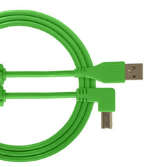 UDG Ultimate Audio-kabel USB 2.0 A-B Grønn Vinklet 1m