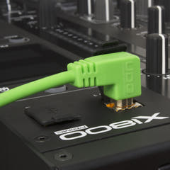 UDG Ultimate Audio-kabel USB 2.0 A-B Grønn Vinklet 3m