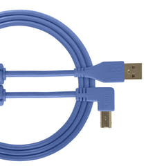 UDG Ultimate Audio-kabel USB 2.0 A-B Blå Vinklet 3m