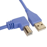 UDG Ultimate Audio-kabel USB 2.0 A-B Blå Vinklet 1m