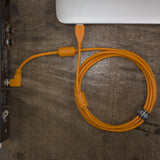 UDG Ultimate Audio-kabel USB 2.0 A-B Oransje Vinklet 1m