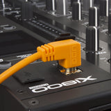 UDG Ultimate Audio-kabel USB 2.0 A-B Oransje Vinklet 1m