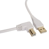 UDG Ultimate Audio-kabel USB 2.0 A-B Hvit Vinklet 2m