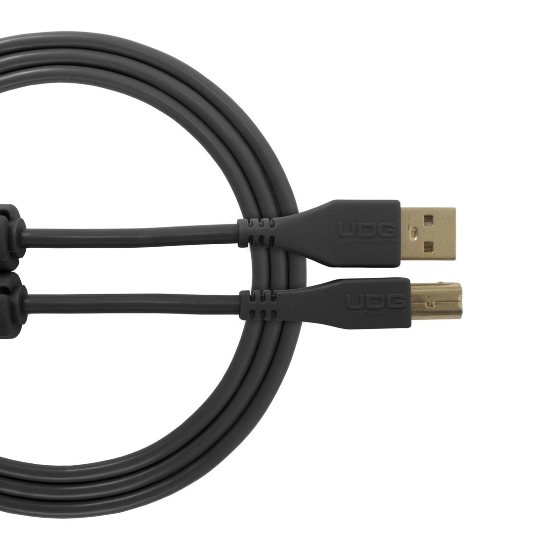 UDG Ultimate Audio-kabel USB 2.0 A-B Svart Rett 3m