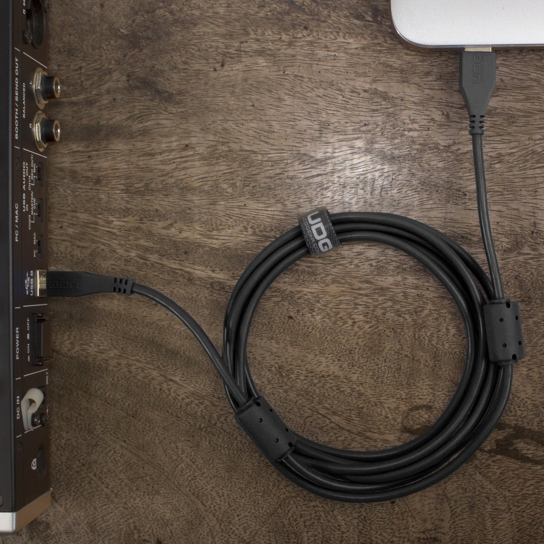 UDG Ultimate Audio-kabel USB 2.0 A-B Svart Rett 3m