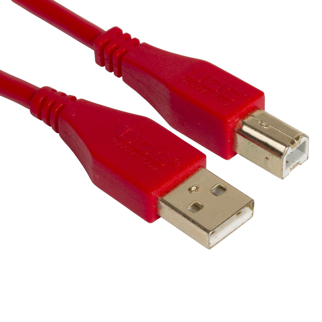 UDG Ultimate Audio-kabel USB 2.0 A-B Rød Rett 2m