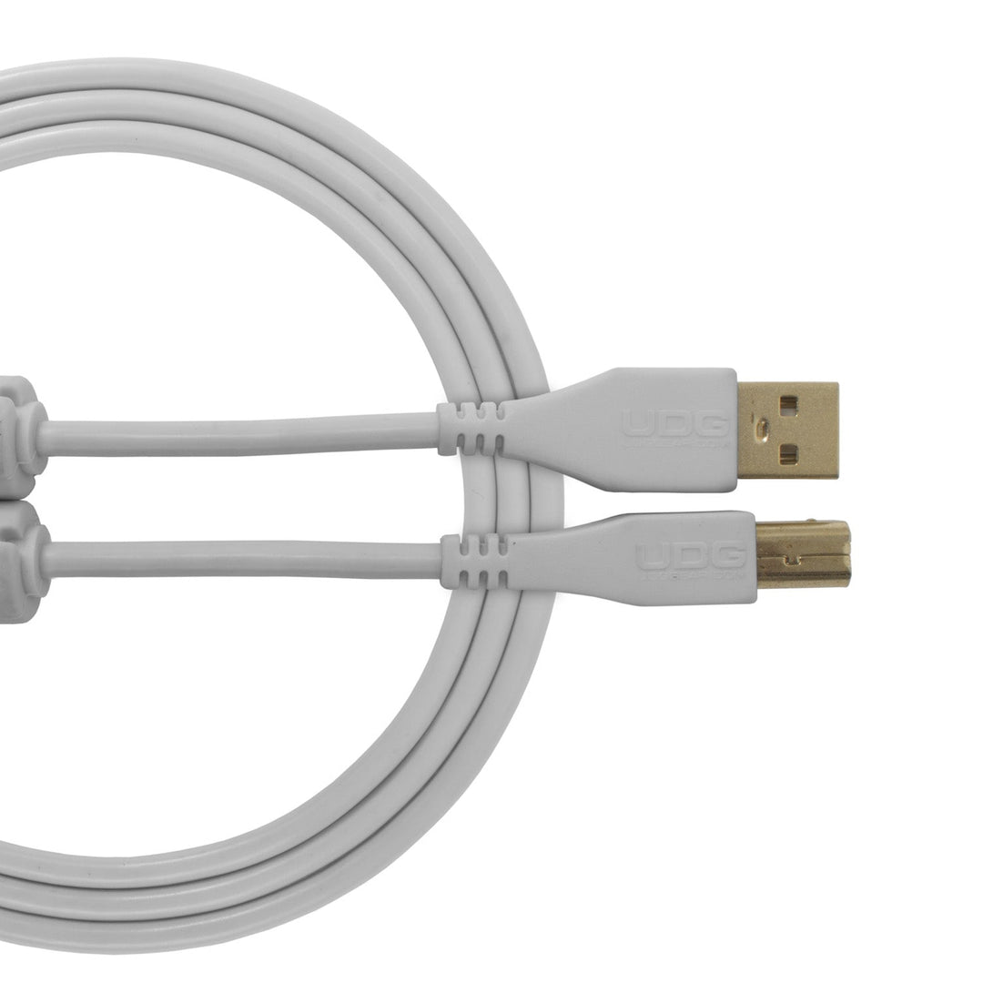 UDG Ultimate Audio-kabel USB 2.0 A-B Hvit Rett 1m