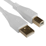 UDG Ultimate Audio-kabel USB 2.0 A-B Hvit Rett 1m