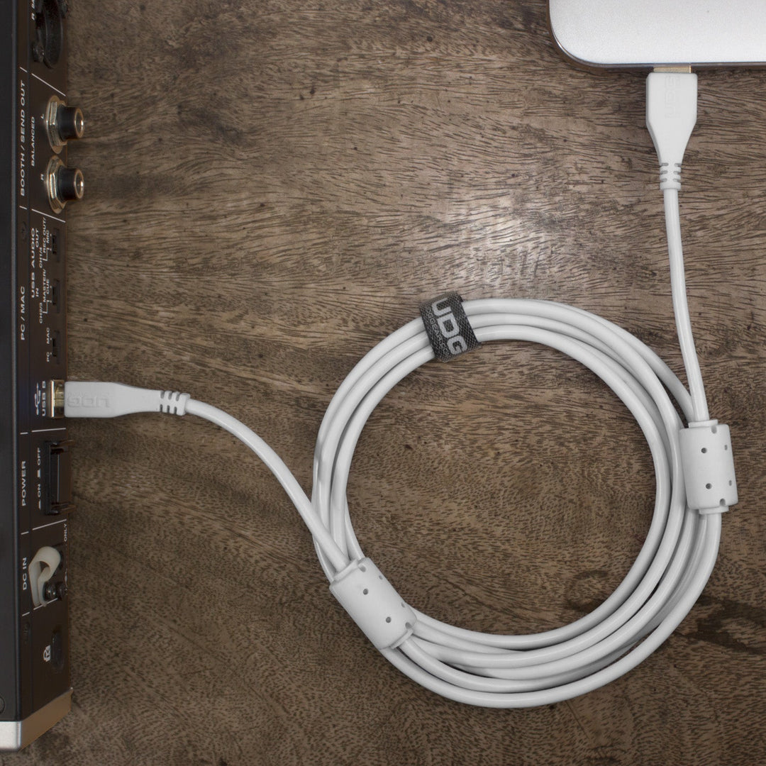 UDG Ultimate Audio-kabel USB 2.0 A-B Hvit Rett 1m