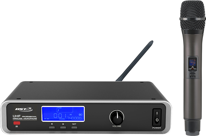 BST UHF trådløst mikrofonsystem