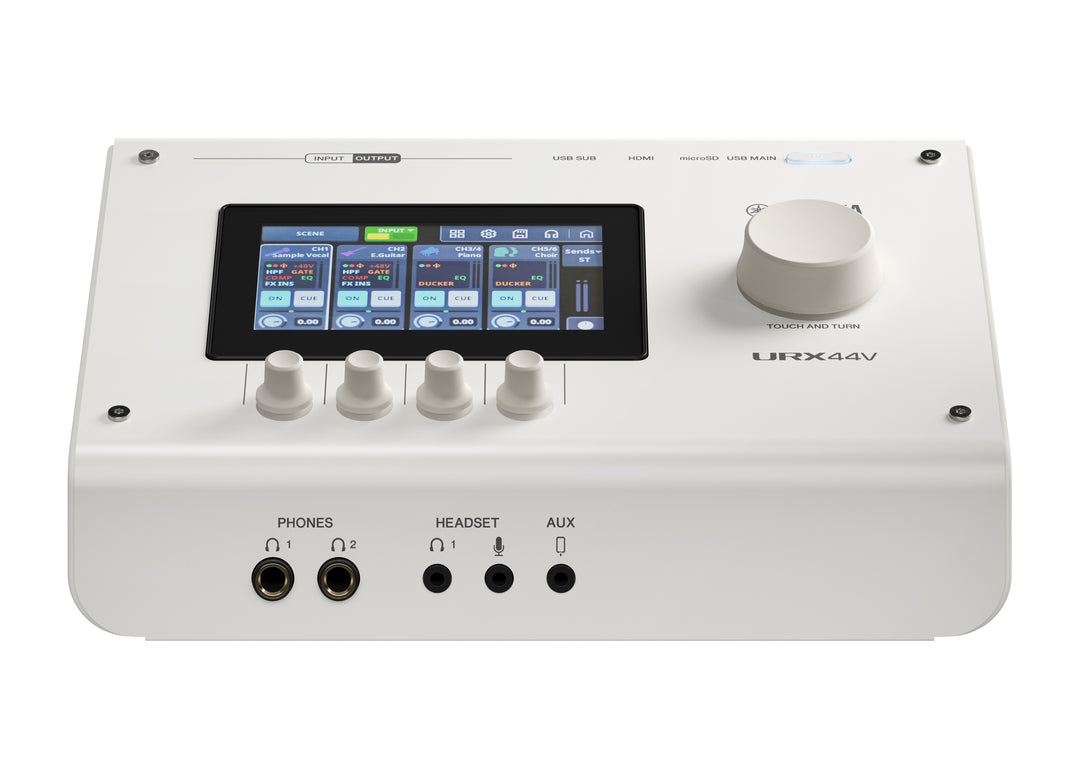 Yamaha URX44V USB-C audio/video-interface (Hvit) - Videoversjon