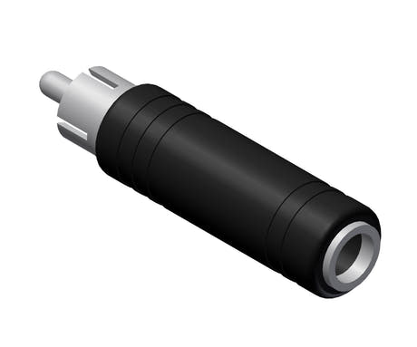 Procab VC103 adapter RCA hann til 6,3 mm jack hunn