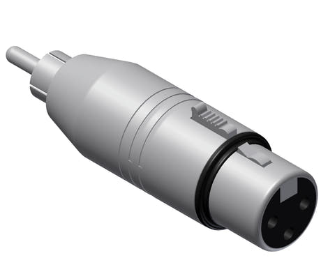 Adapter XLR hun > RCA han