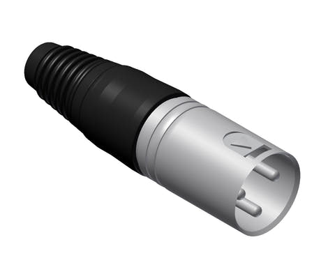 XLR plugg 3-pole hann kabel